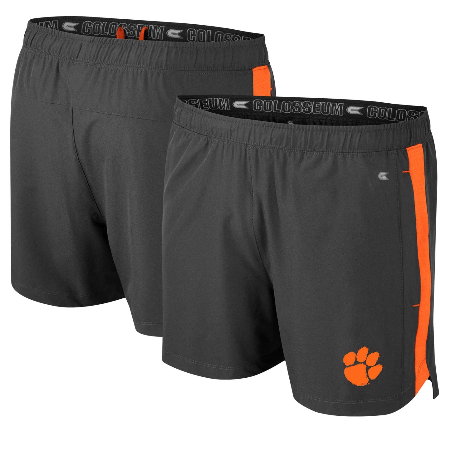 Men's Colosseum Charcoal Clemson Tigers Langmore Shorts