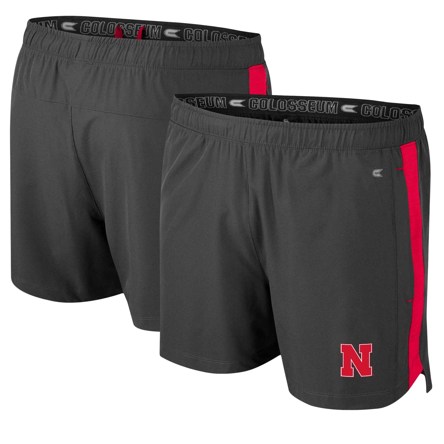 Men's Colosseum Charcoal Nebraska Huskers Langmore Shorts