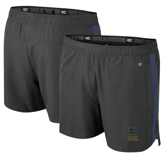 Men's Colosseum Charcoal Notre Dame Fighting Irish Langmore Shorts