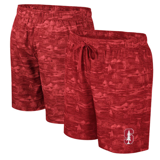 Men's Colosseum Cardinal Stanford Cardinal Ozark Swim Shorts