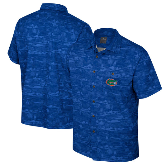 Men's Colosseum Royal Florida Gators Ozark Button-Up Shirt