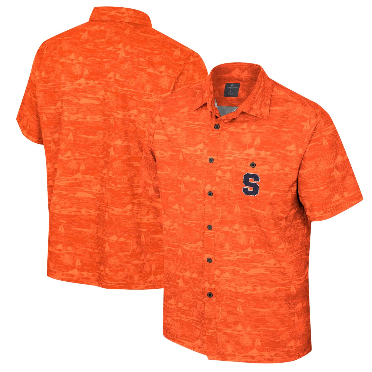 Men's Colosseum Orange Syracuse Orange Ozark Button-Up Shirt