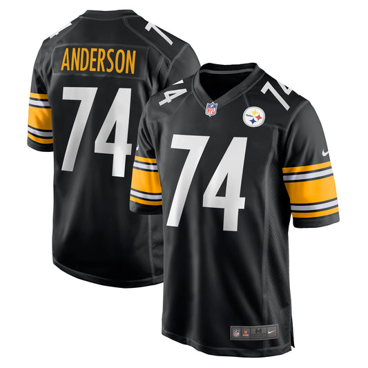 Men's Nike Spencer Anderson  Black Pittsburgh Steelers  Game Jersey