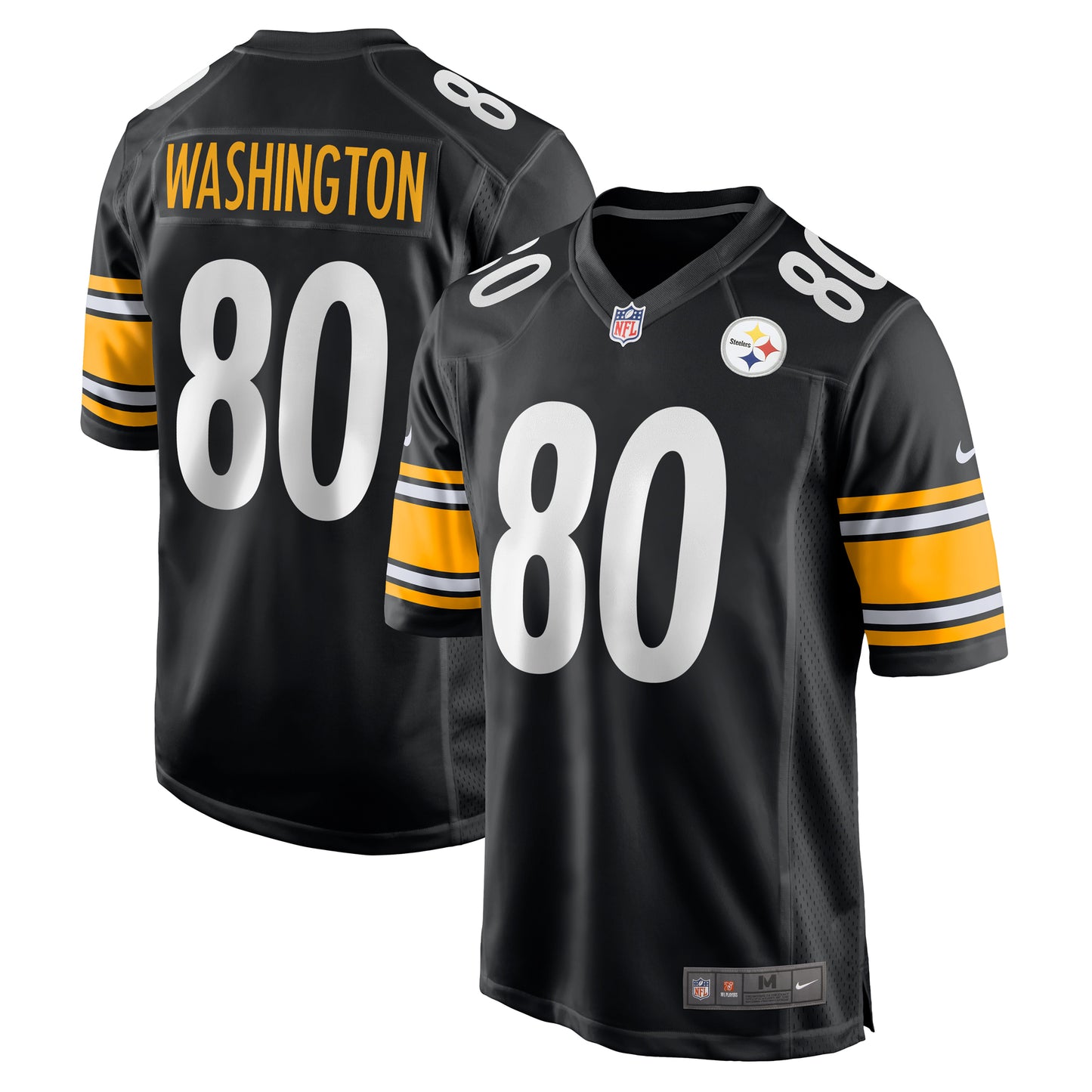 Men's Nike Darnell Washington  Black Pittsburgh Steelers  Game Jersey