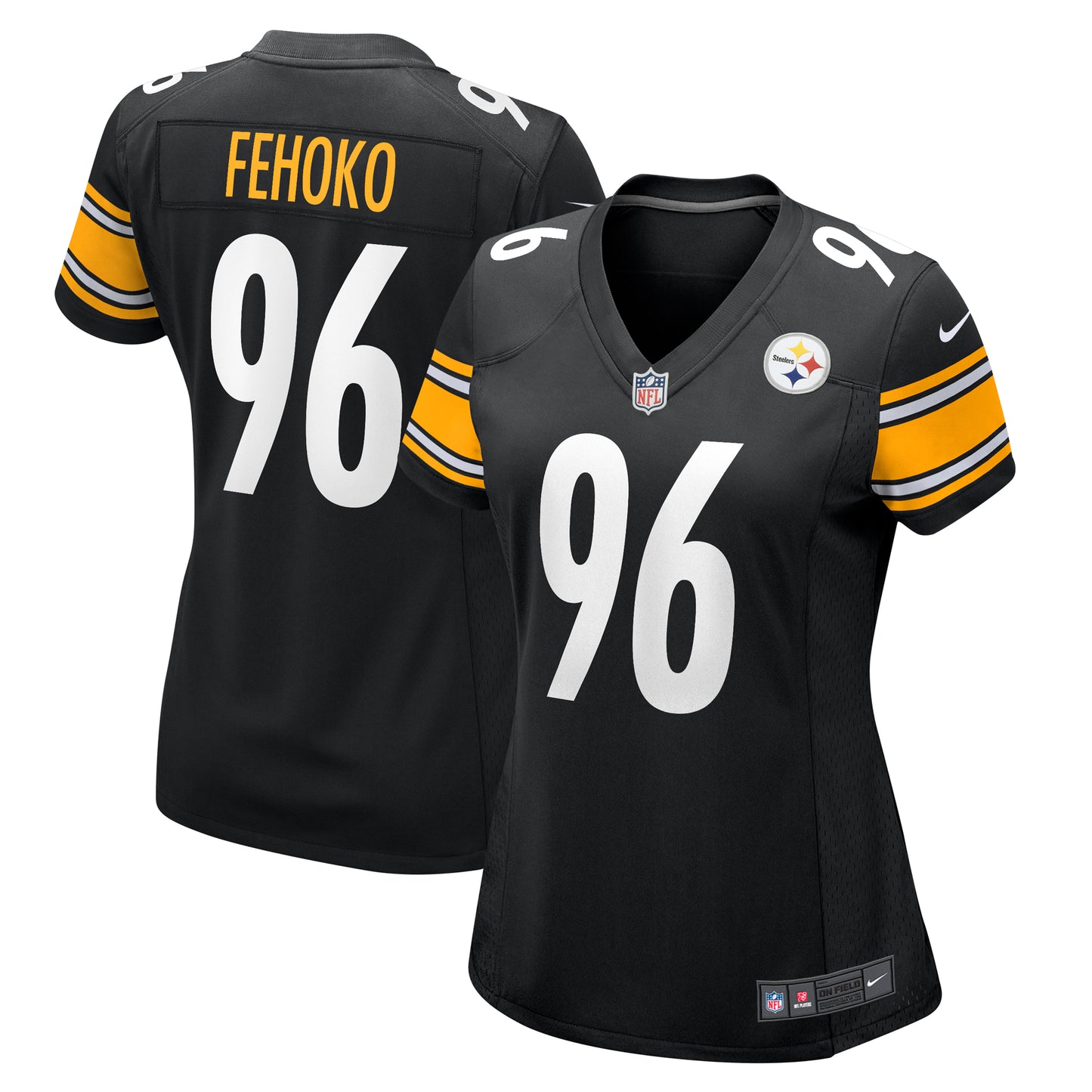 Women's Nike Breiden Fehoko  Black Pittsburgh Steelers  Game Jersey