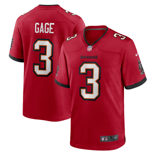 Men's Nike Russell Gage  Red Tampa Bay Buccaneers  Game Jersey