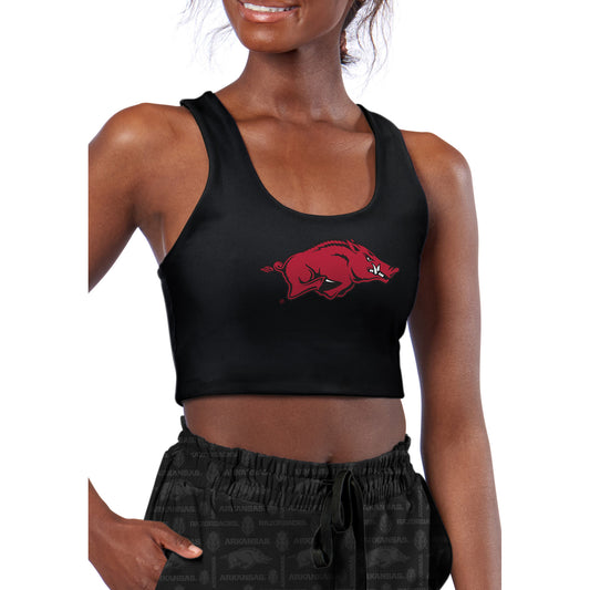 Women's Certo Black Arkansas Razorbacks Reversible Sports Bra