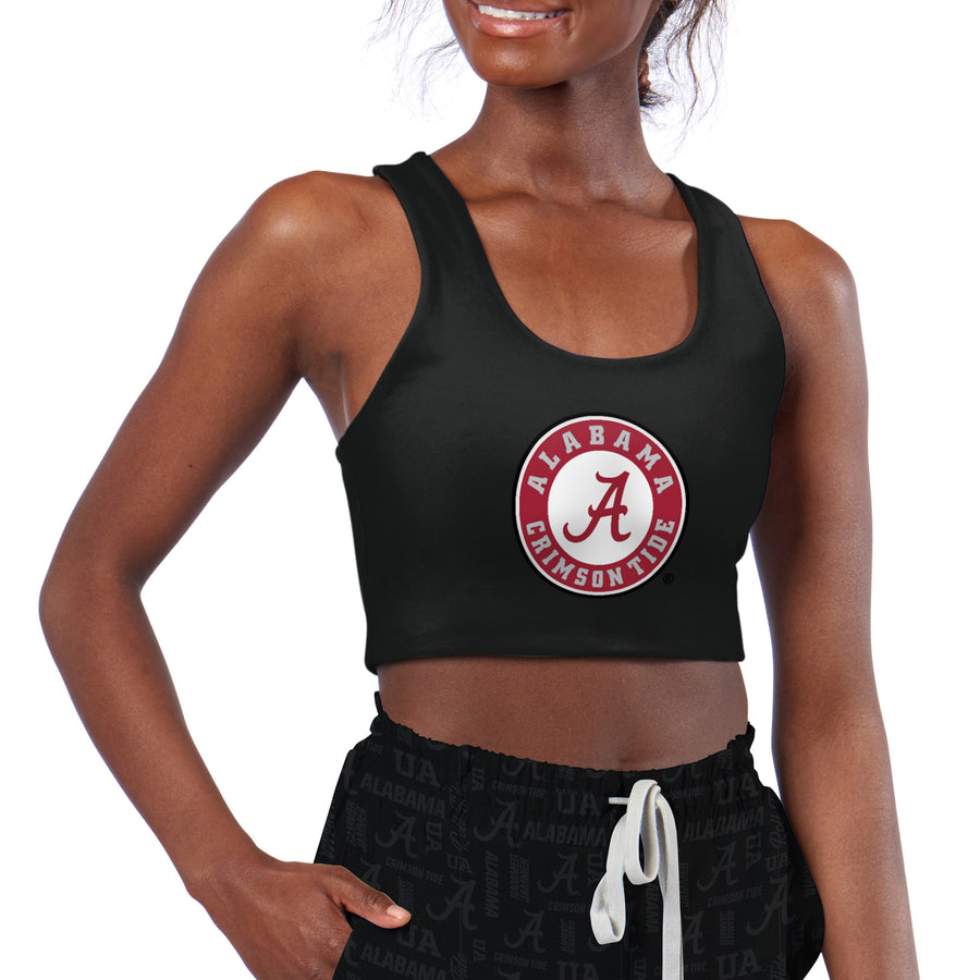 Women's Certo Black Alabama Crimson Tide Reversible Sports Bra