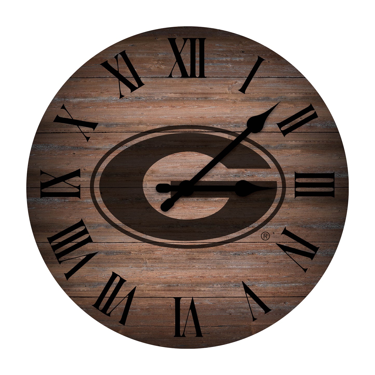 Imperial  Georgia Bulldogs Rustic 16'' Clock