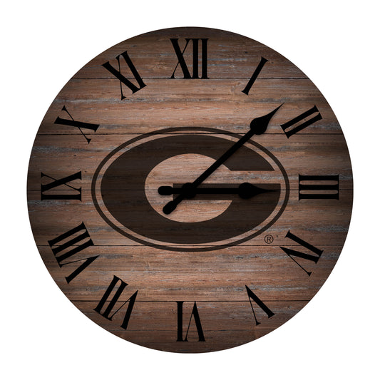 Imperial  Georgia Bulldogs Rustic 16'' Clock