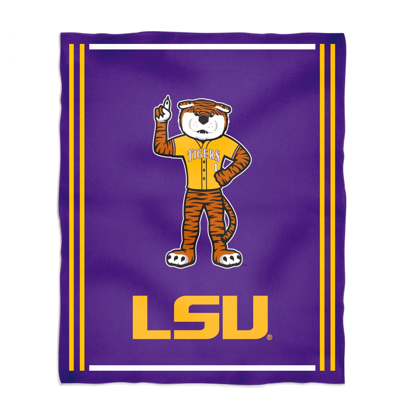 Vive La Fete  LSU Tigers 36'' x 48'' Big Mascot Blanket