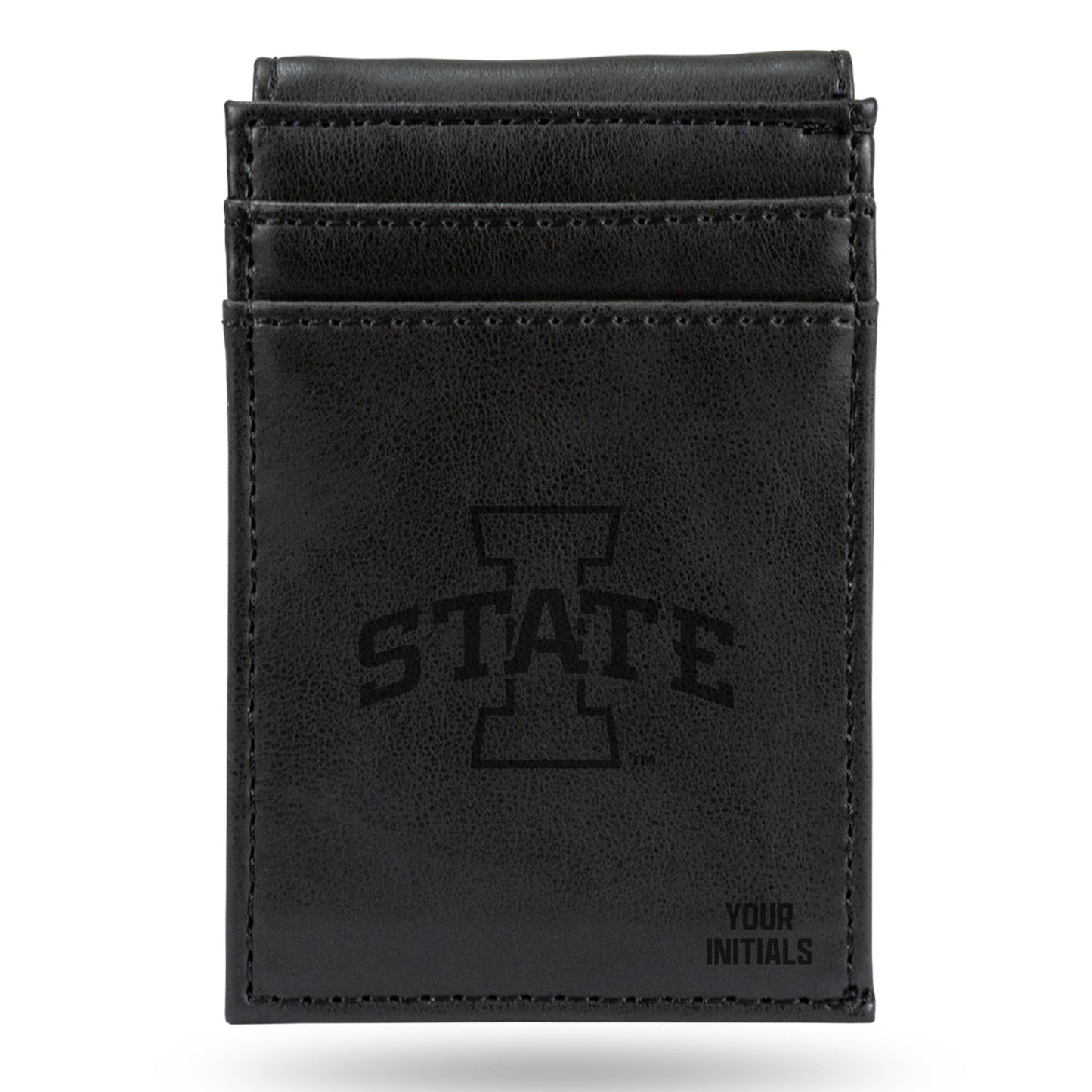 Black Iowa State Cyclones Personalized Front Pocket Wallet