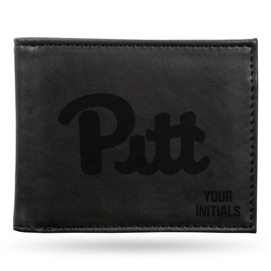 Black Pitt Panthers Personalized Billfold Wallet