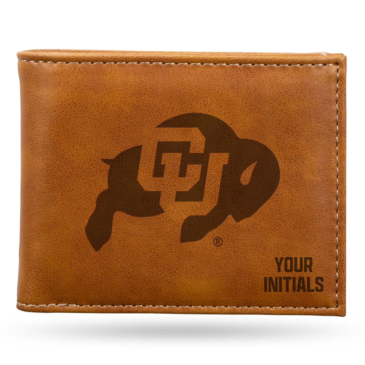 Brown Colorado Buffaloes Personalized Billfold Wallet