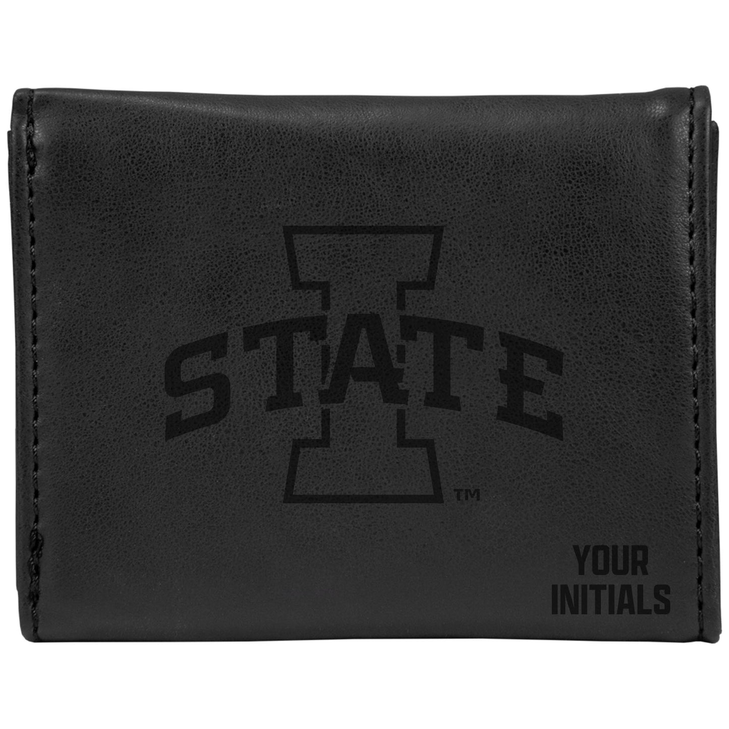 Black Iowa State Cyclones Personalized Trifold Wallet
