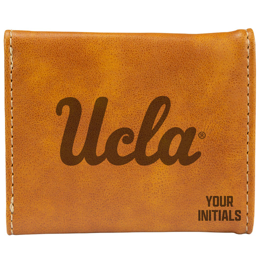 Brown UCLA Bruins Personalized Trifold Wallet