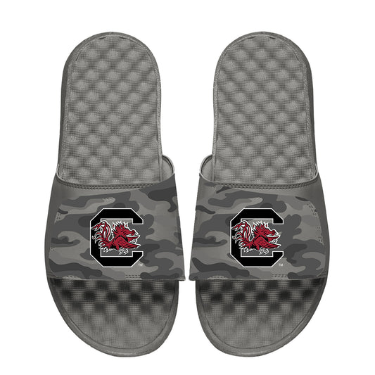 Youth ISlide  Gray South Carolina Gamecocks Camo Slide Sandals