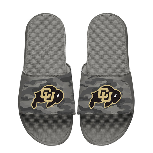 Men's ISlide  Gray Colorado Buffaloes Camo Slide Sandals