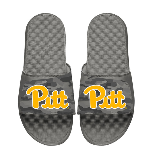 Men's ISlide  Gray Pitt Panthers Camo Slide Sandals