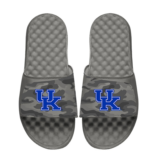 Men's ISlide  Gray Kentucky Wildcats Camo Slide Sandals