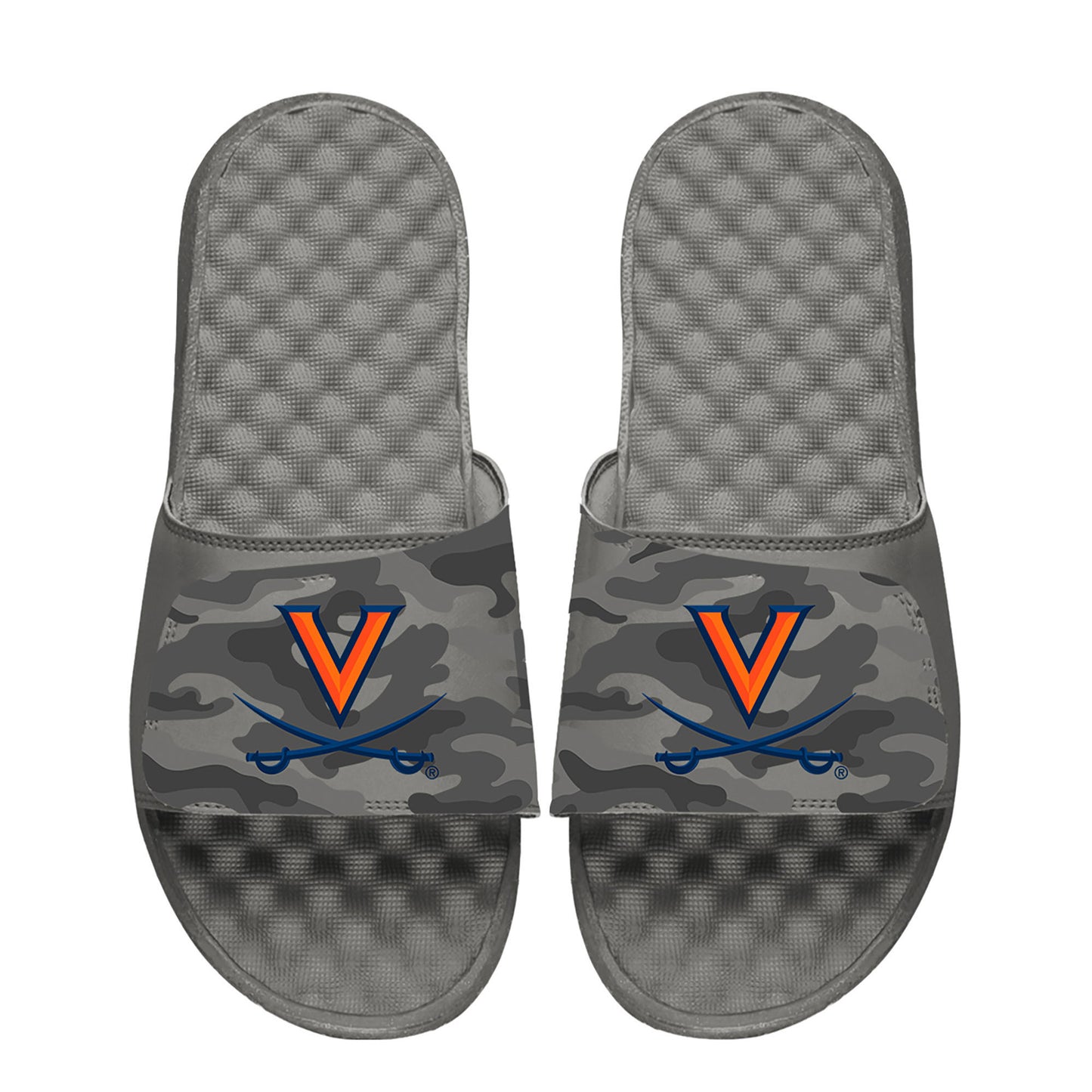 Men's ISlide  Gray Virginia Cavaliers Camo Slide Sandals