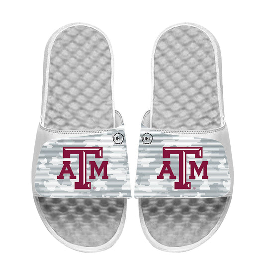 Men's ISlide White Texas A&M Aggies Camo Slide Sandals
