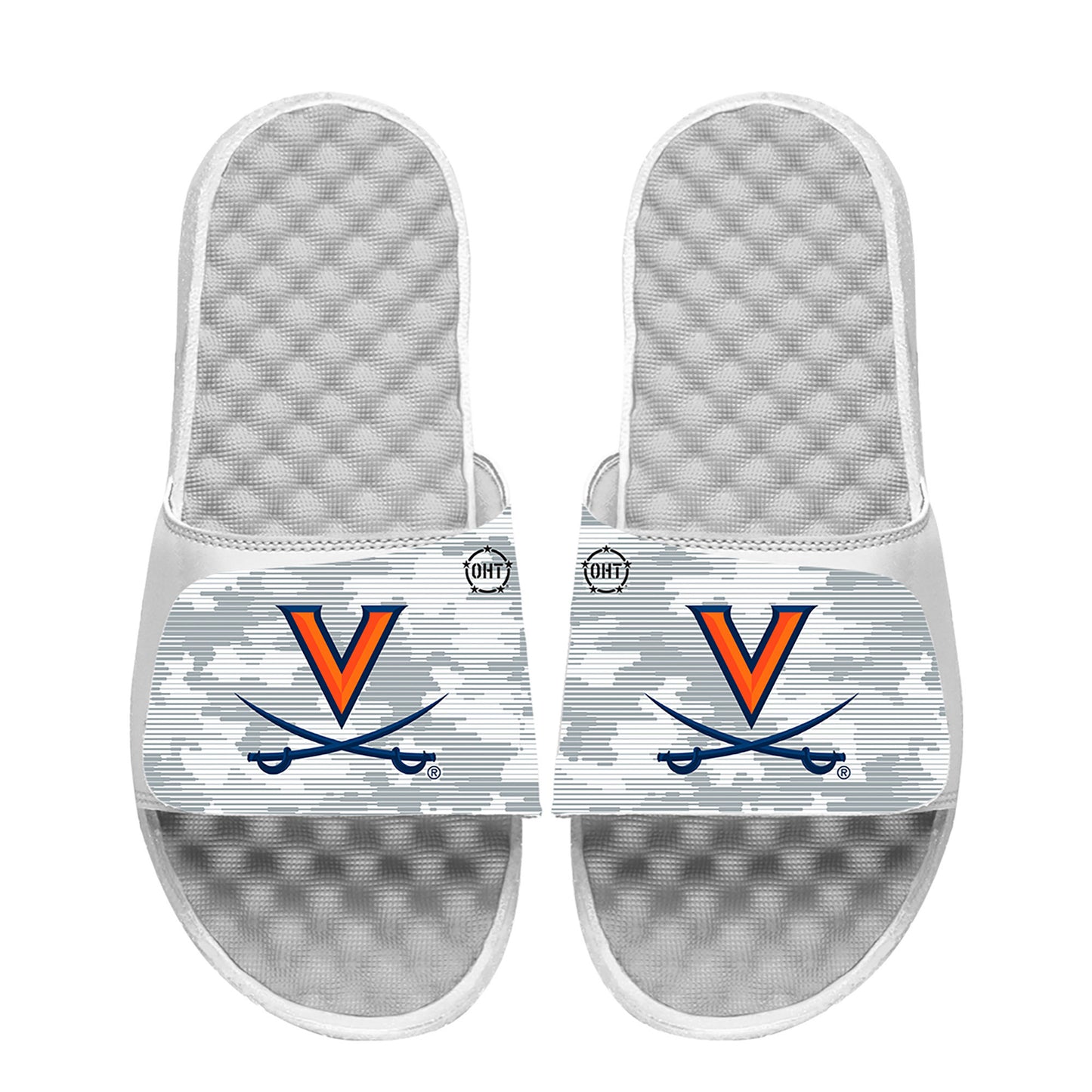 Men's ISlide White Virginia Cavaliers Camo Slide Sandals