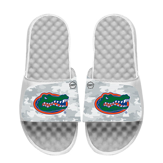 Men's ISlide White Florida Gators Camo Slide Sandals