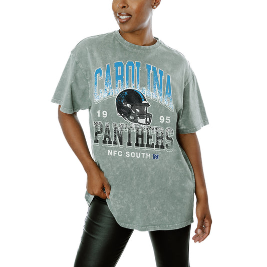 Women's Gameday Couture  Gray Carolina Panthers  Nothing But The Best T-Shirt