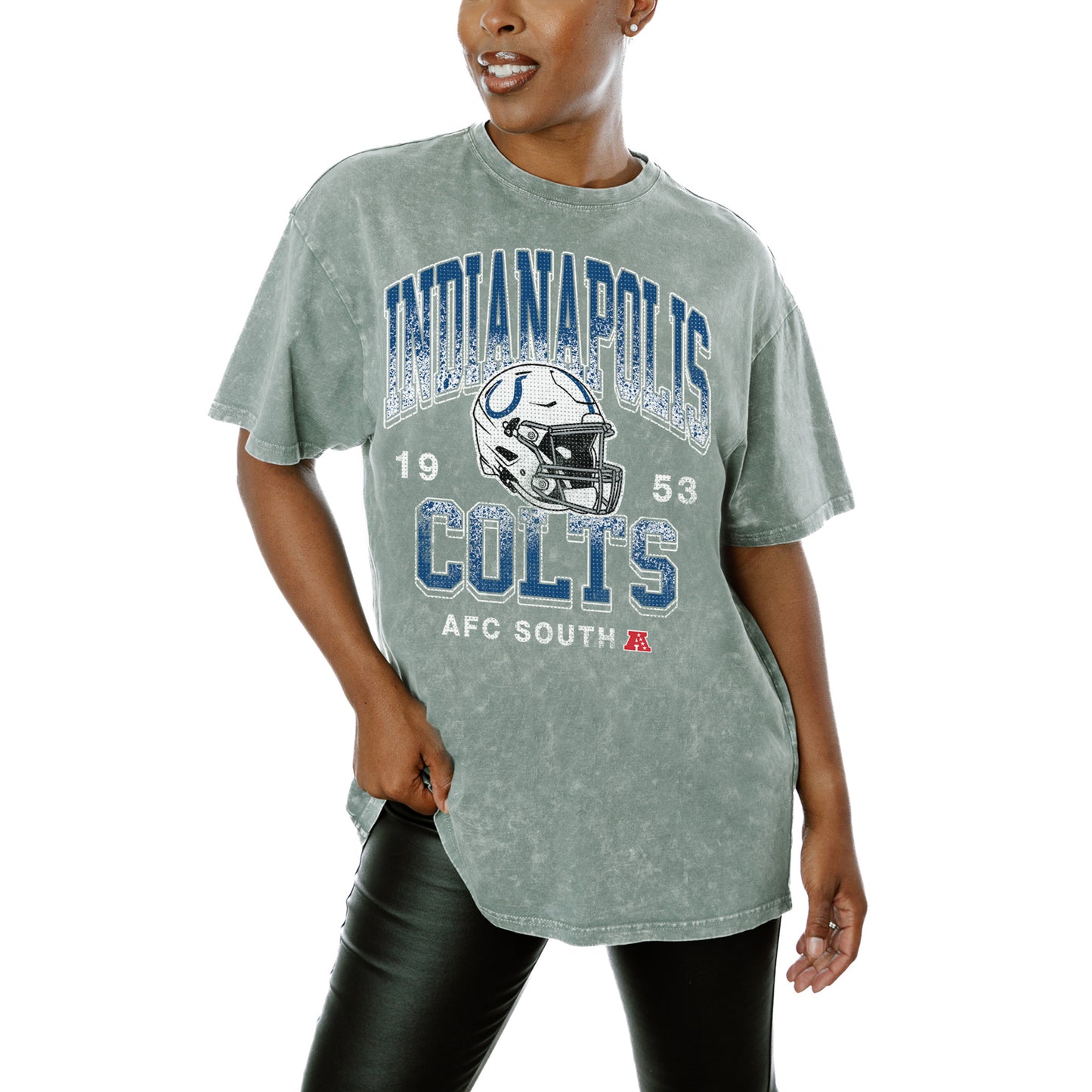 Women's Gameday Couture  Gray Indianapolis Colts  Nothing But The Best T-Shirt