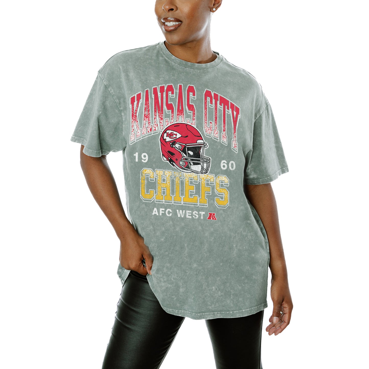 Women's Gameday Couture  Gray Kansas City Chiefs  Nothing But The Best T-Shirt