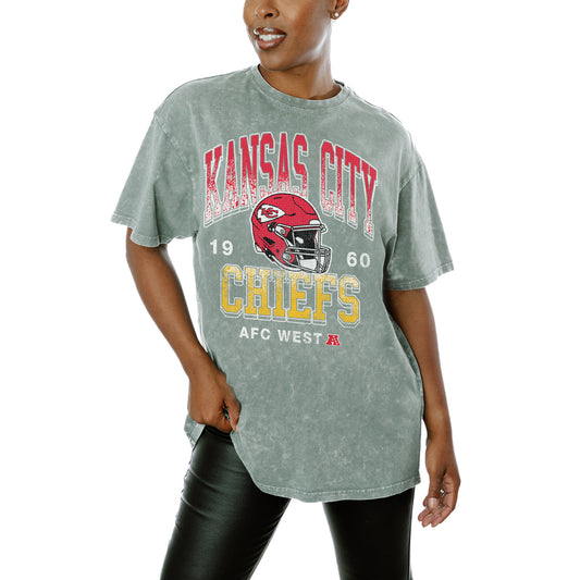 Women's Gameday Couture  Gray Kansas City Chiefs  Nothing But The Best T-Shirt