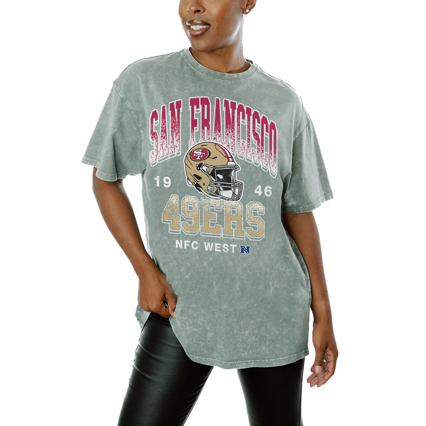 Women's Gameday Couture  Gray San Francisco 49ers  Nothing But The Best T-Shirt