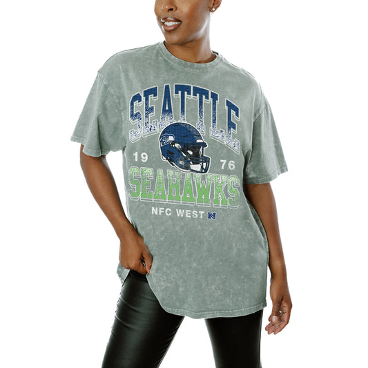 Women's Gameday Couture  Gray Seattle Seahawks  Nothing But The Best T-Shirt