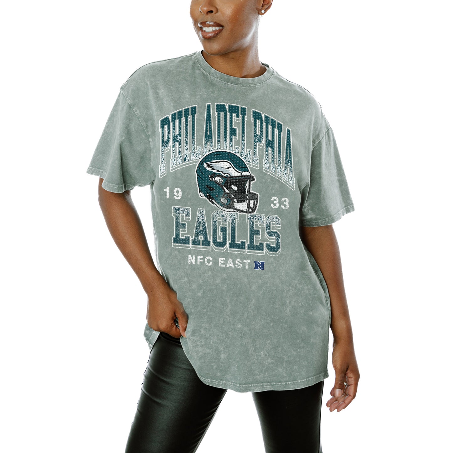 Women's Gameday Couture  Gray Philadelphia Eagles  Nothing But The Best T-Shirt