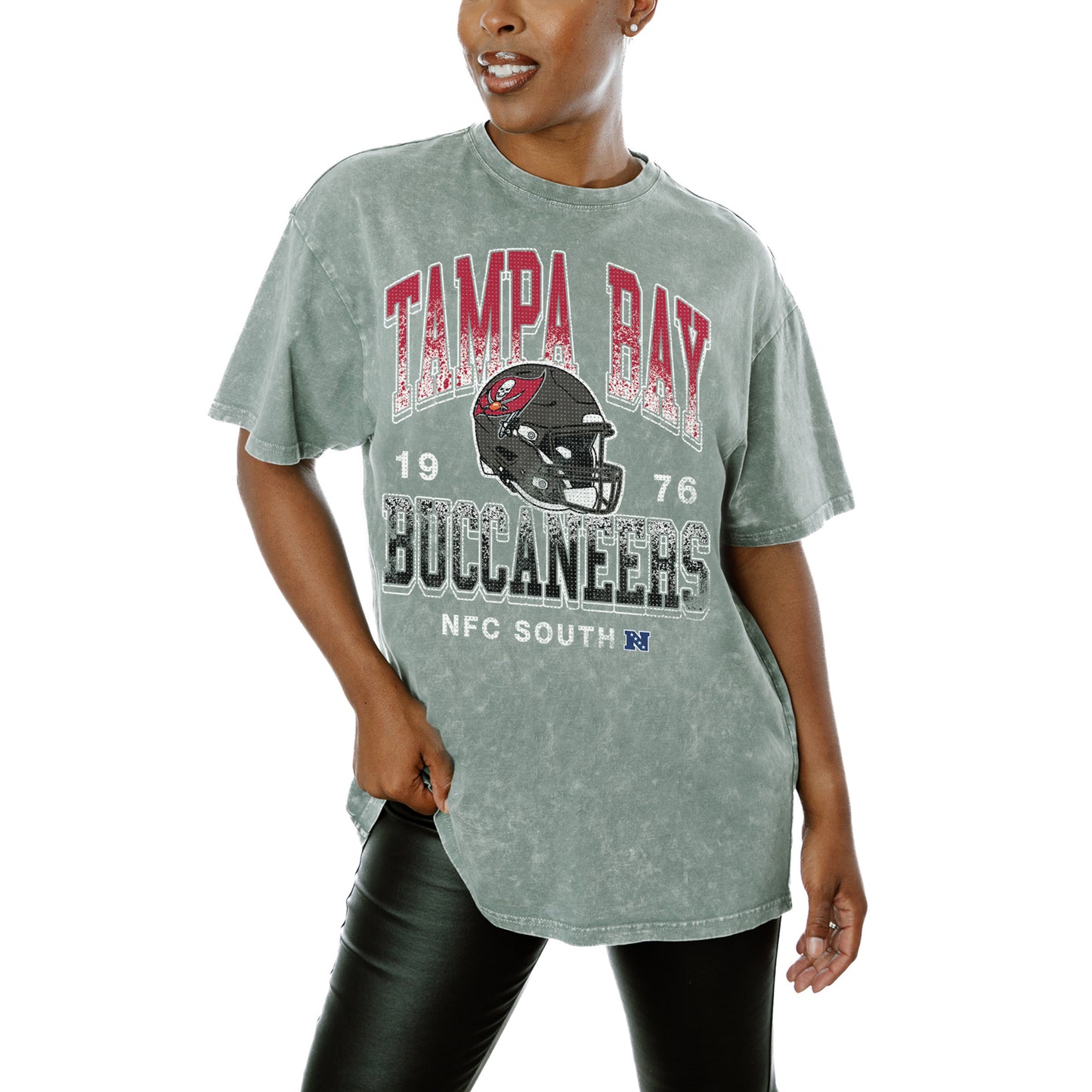 Women's Gameday Couture  Gray Tampa Bay Buccaneers  Nothing But The Best T-Shirt