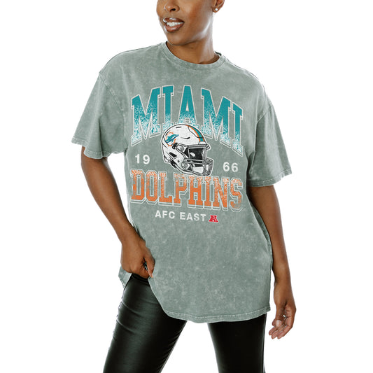 Women's Gameday Couture  Gray Miami Dolphins  Nothing But The Best T-Shirt