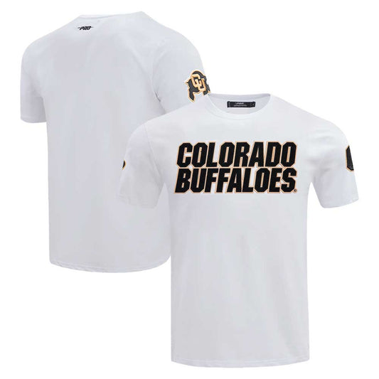 Men's Pro Standard White Colorado Buffaloes Classic Wordmark T-Shirt