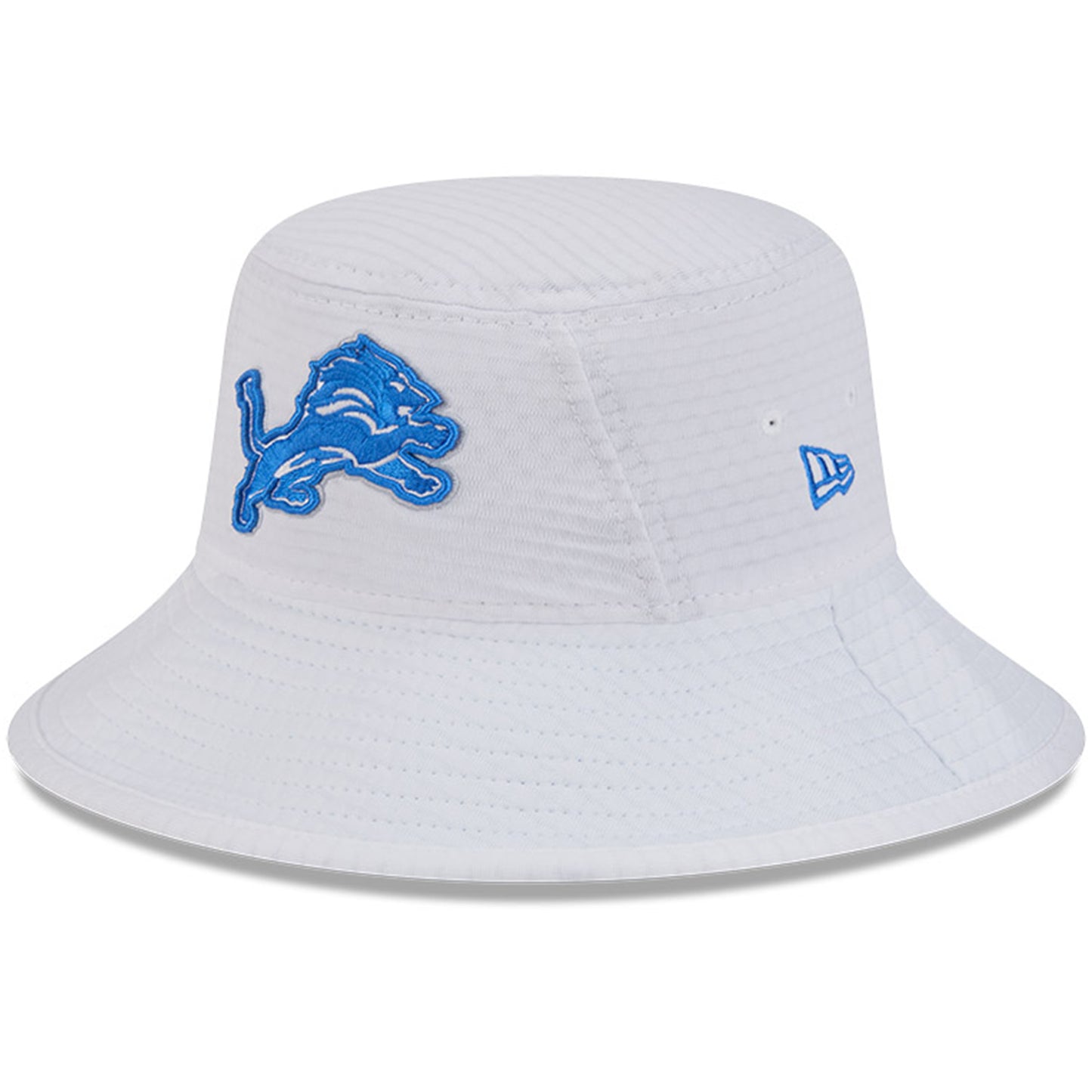 Youth New Era White Detroit Lions 2024 NFL Training Camp Bucket Hat