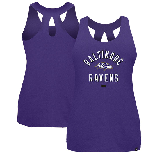 Women's New Era Purple Baltimore Ravens 2024 NFL Training Camp Tank Top