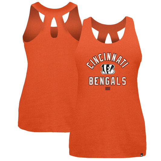 Women's New Era Orange Cincinnati Bengals 2024 NFL Training Camp Tank Top