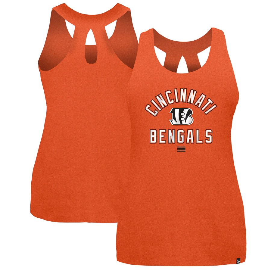 Women's New Era Orange Cincinnati Bengals 2024 NFL Training Camp Tank Top