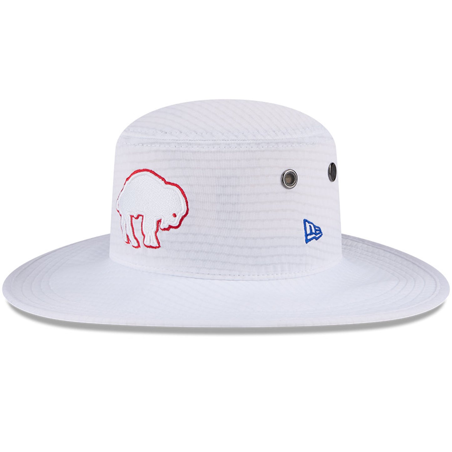 Men's New Era White Buffalo Bills 2024 NFL Training Camp Panama Bucket Hat