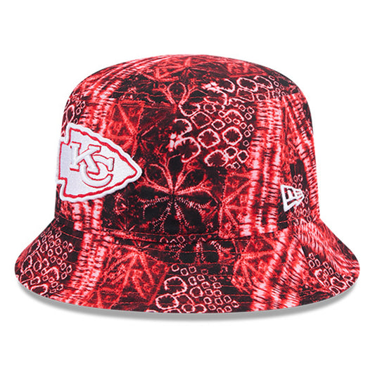 Men's New Era Red Kansas City Chiefs Shibori Bucket Hat