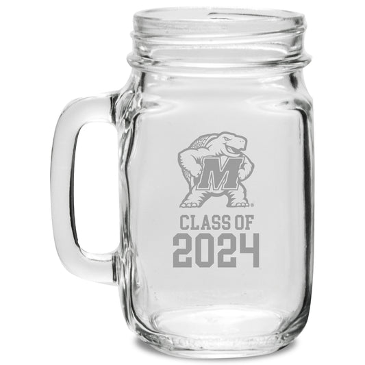 Maryland Terrapins Class of 2024 16oz. Drinking Jar