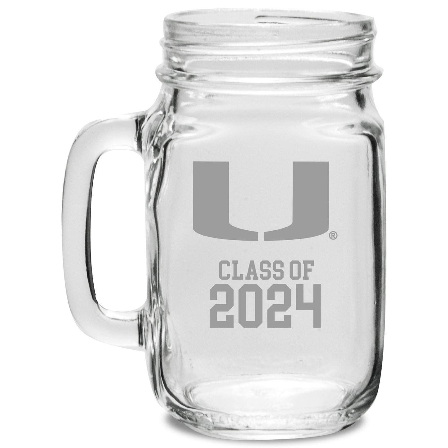 Miami Hurricanes Class of 2024 16oz. Drinking Jar