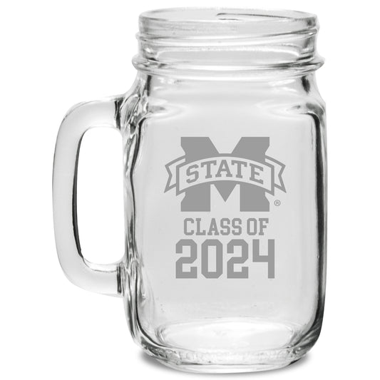 Mississippi State Bulldogs Class of 2024 16oz. Drinking Jar