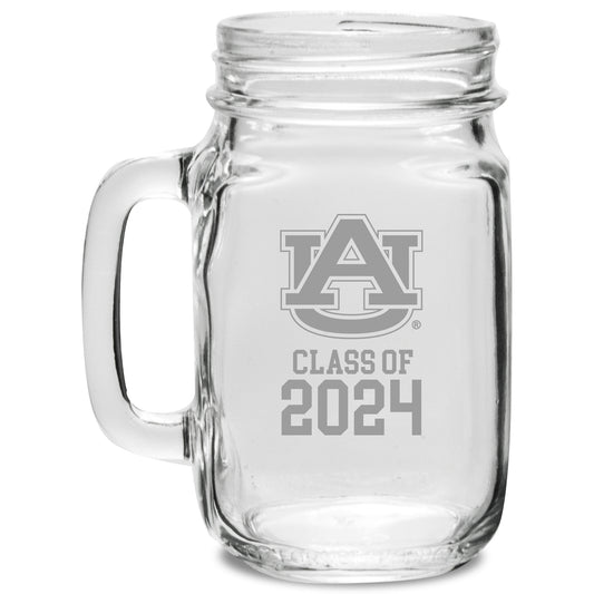 Auburn Tigers Class of 2024 16oz. Drinking Jar