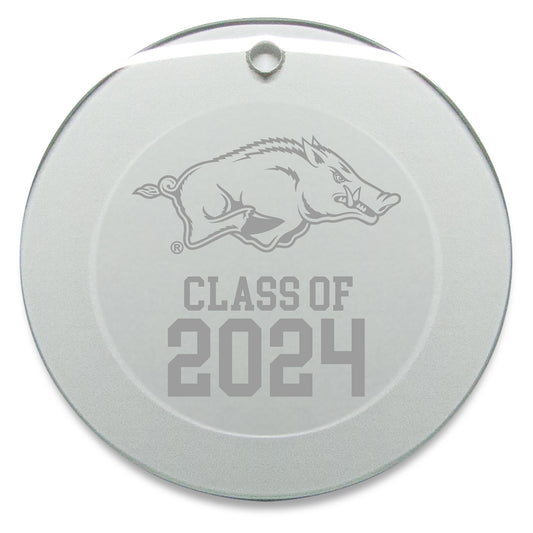 Arkansas Razorbacks Class of 2024 3'' x 3'' Circle Ornament