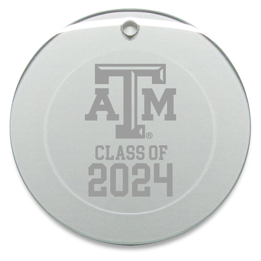 Texas A&M Aggies Class of 2024 3'' x 3'' Circle Ornament